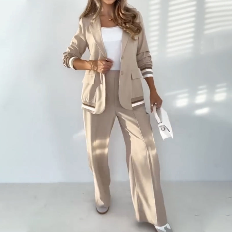 FLOHR™ | Beige 2-osainen Setti Naisille - Kevätspecialit